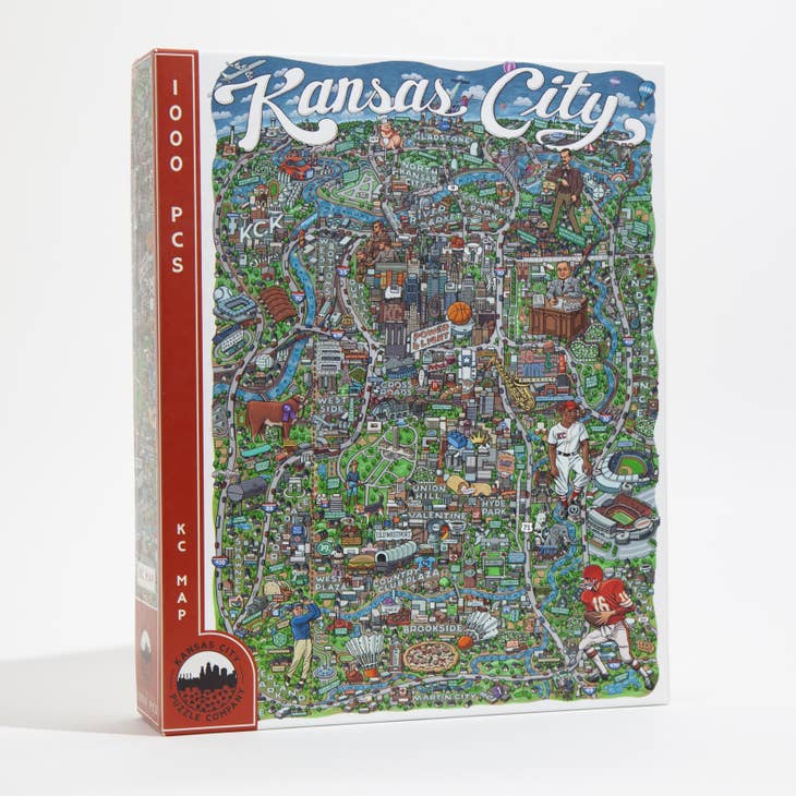 Puzzle, "Kansas City Map Puzzle By Mario Zucca"