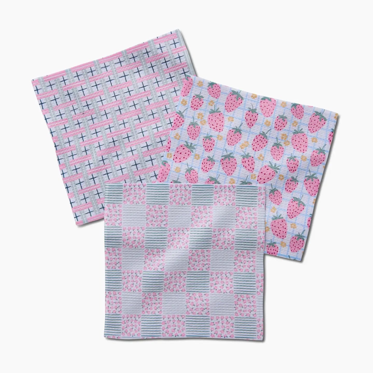 Geometry "Spring Picnic Day" Dishcloth Set