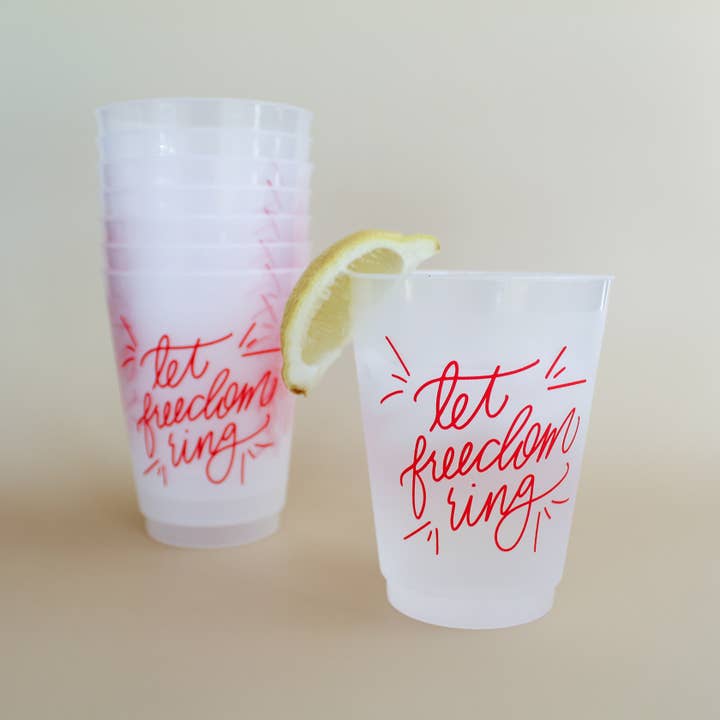 Acrylic Cup Set "Let Freedom Ring"