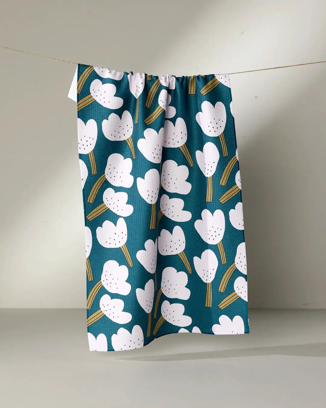 Geometry "Tulips" Tea Towel