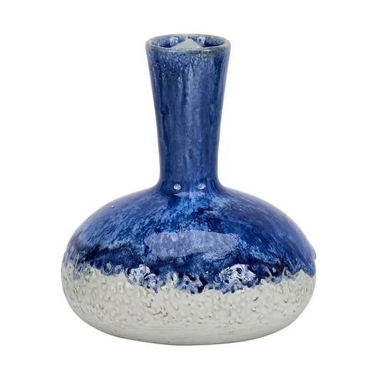 Handcrafted Beach Blue Thai Ceramic Vase