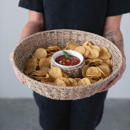 Kitchenware-Chip and Dip Basket w bowl
