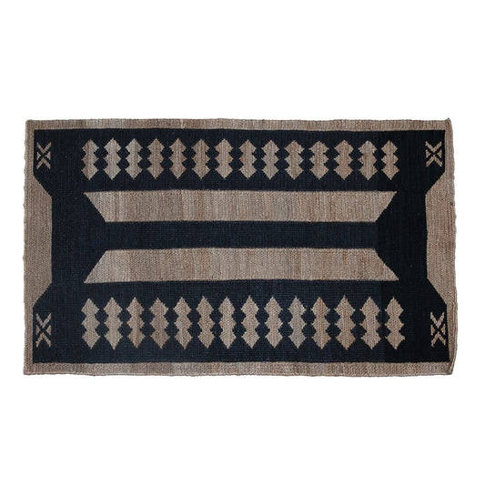 Jute and Wool Soumak Rug