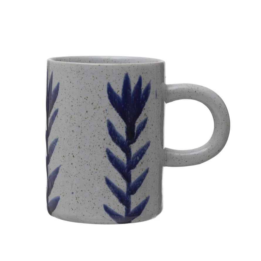 Kitchenware Hand-Painted Mug w/ Flower