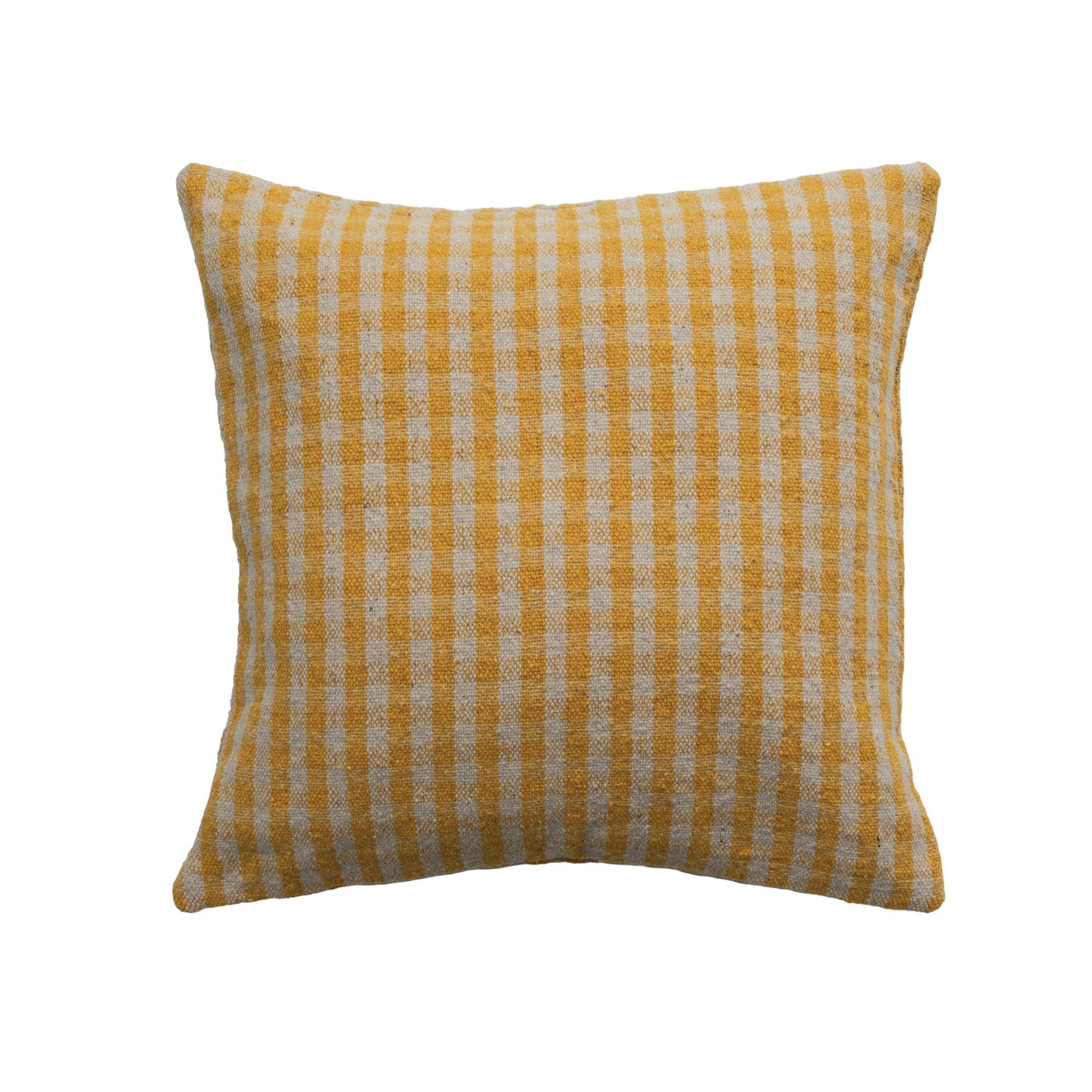 Pillow-Recycled Cotton Gingham