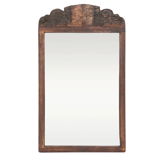 Found Reclaimed Wood Framed Wall Mirror