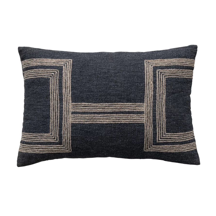 Pillow “Jute Embroidery”