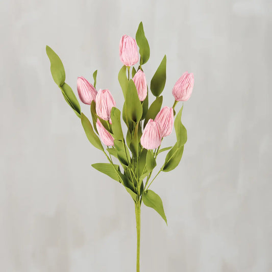 Tulips Floral Pick, Pink