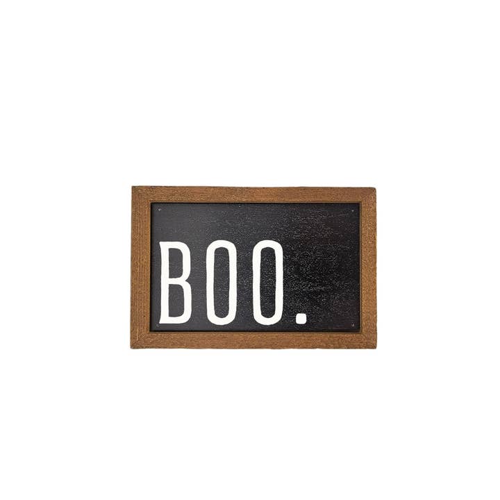 Halloween Box Sign "Boo"