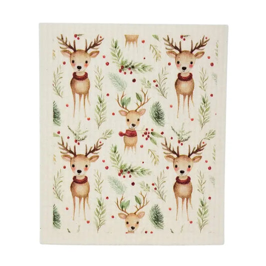 Reusable Paper Towel "Christmas Reindeer"