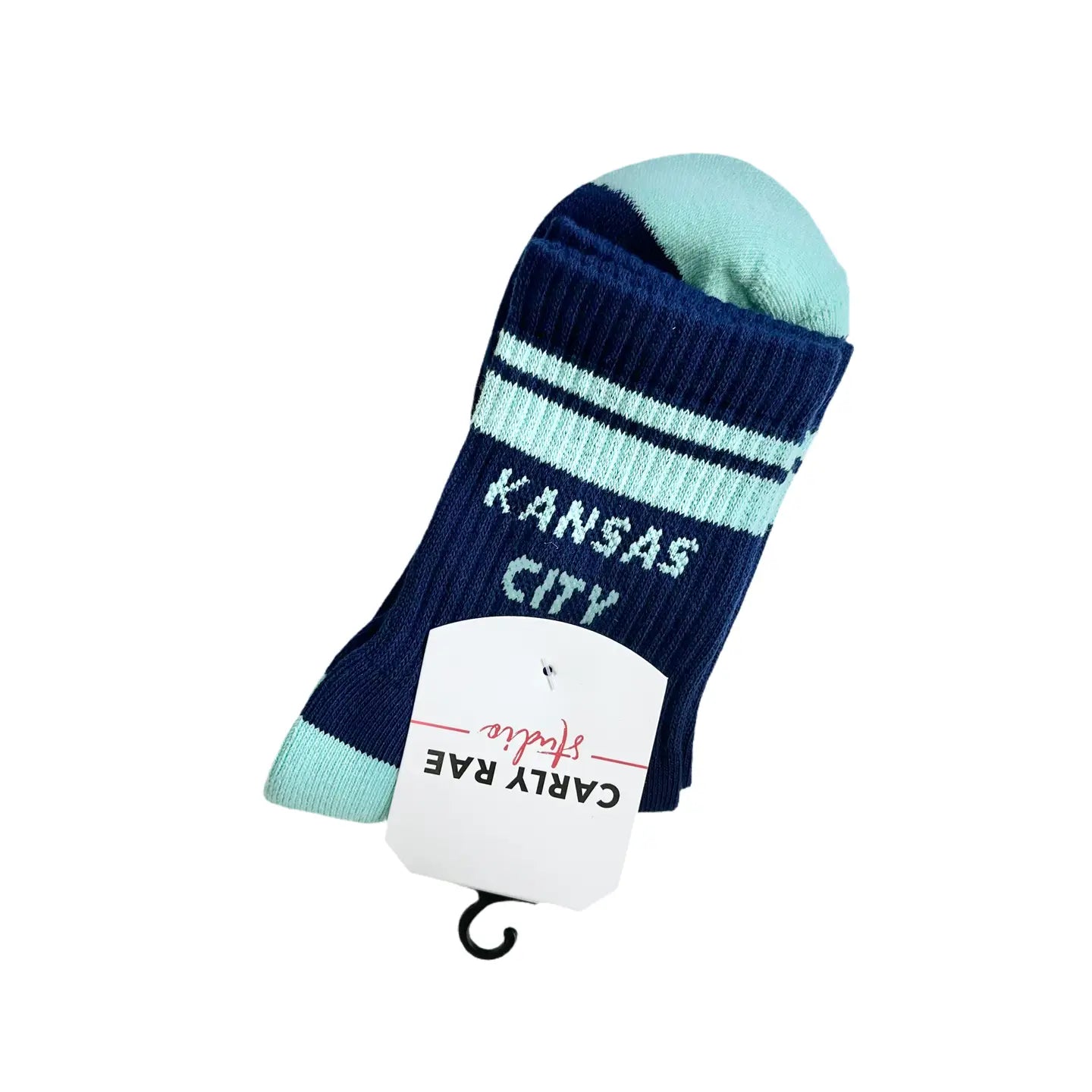 Socks, Kansas City Crew Socks, Navy/Teal