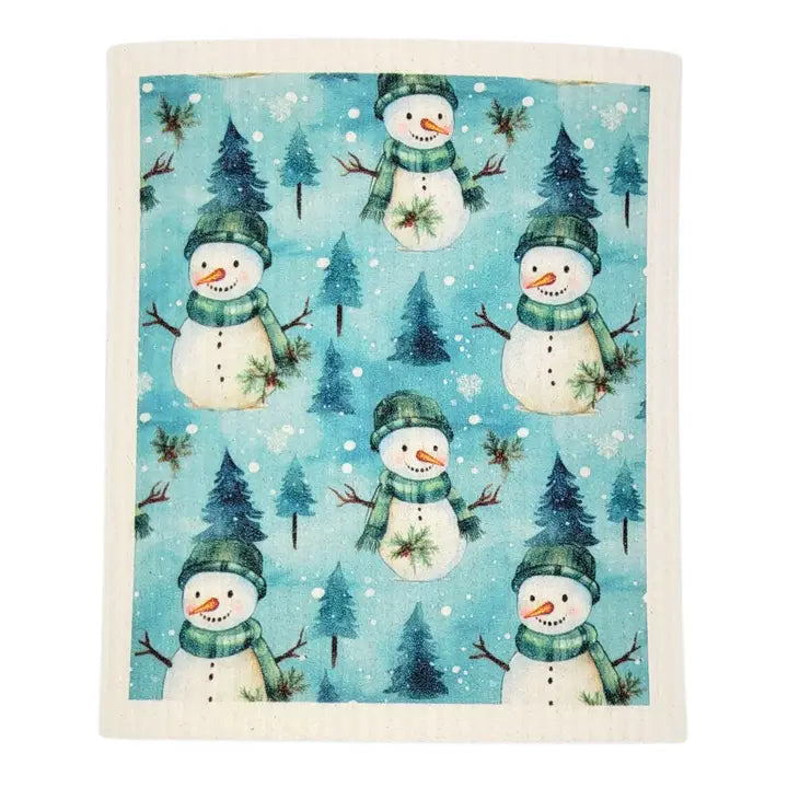 Reusable Paper Towel "Winter Decor Snowman"