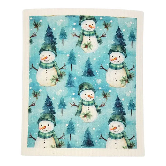 Reusable Paper Towel "Winter Decor Snowman"