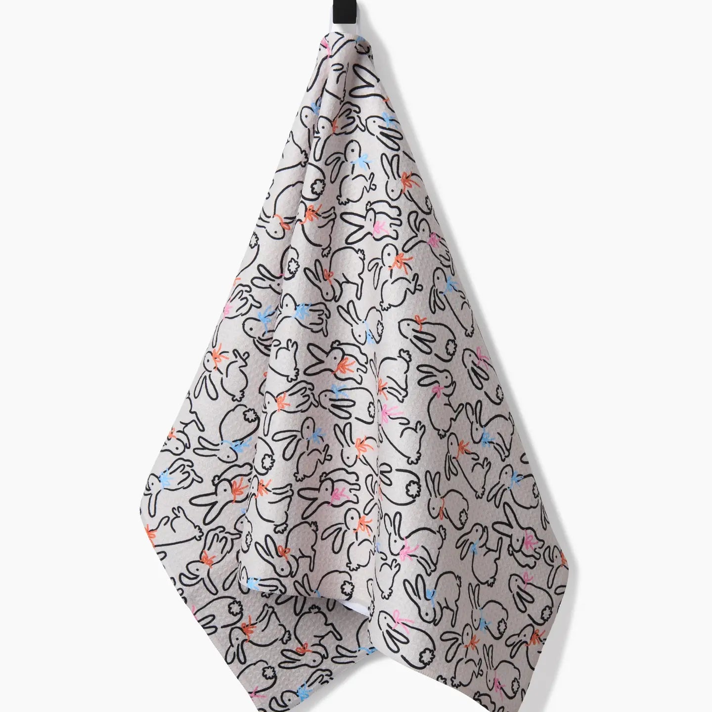 Geometry "Playful Bunnies" Tea Towel