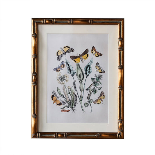 Framed Picture, Yellow Butterflies