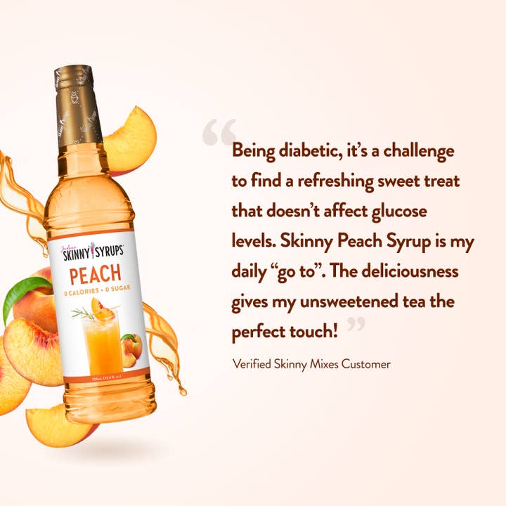 Skinny Mixes: Sugar Free Peach Syrup