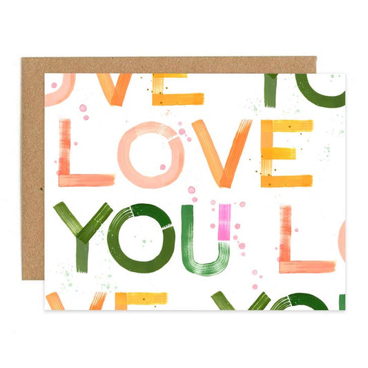 Card “Love You Block”