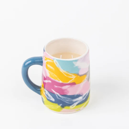 Candle, Sweet Grace in Color Patch Paint Mug #055