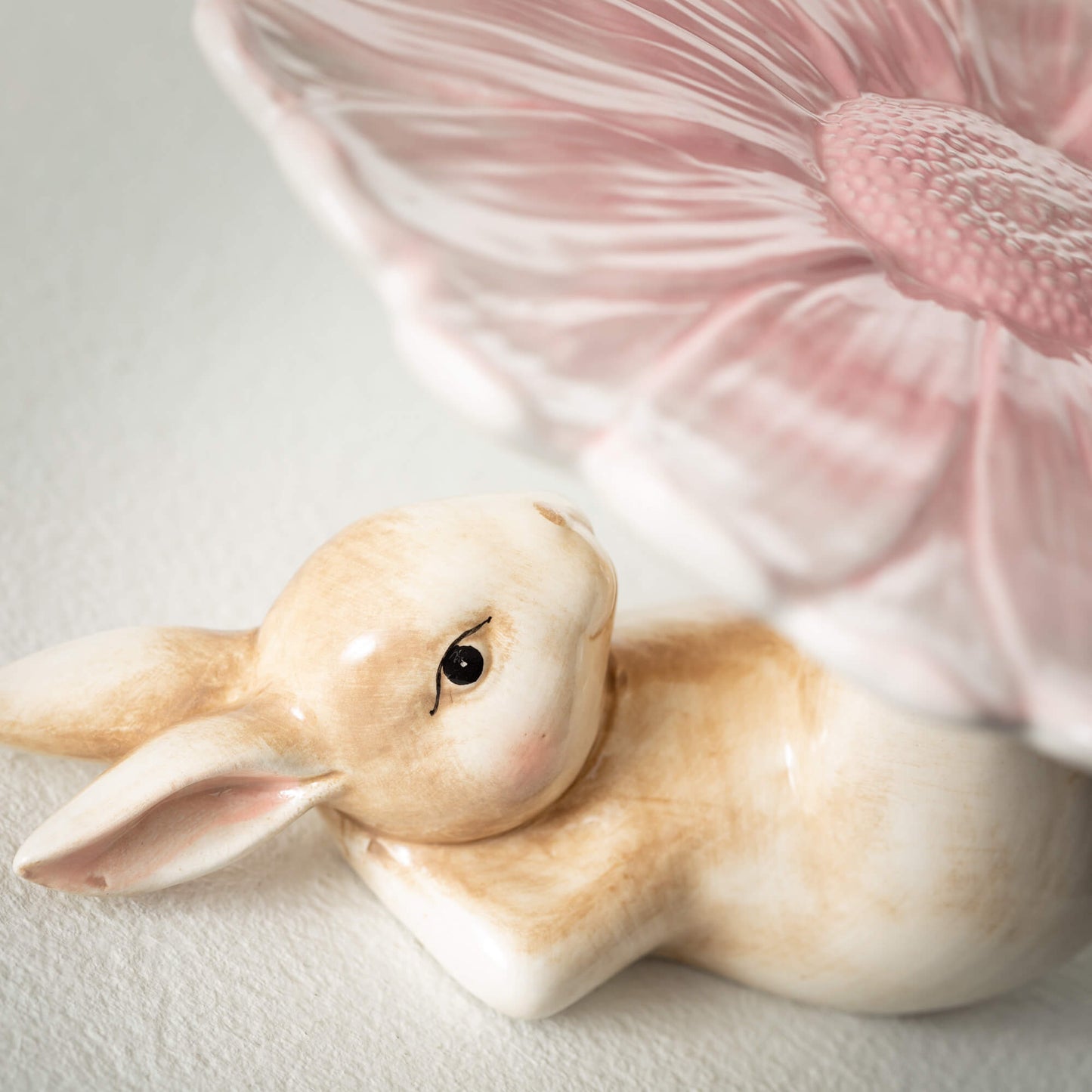 Easter Ceramic Bunny & Flower Riser