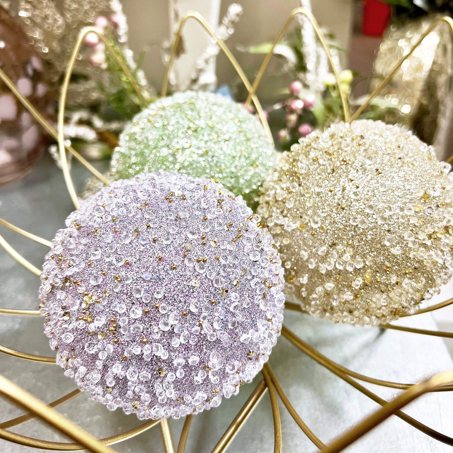 Beaded Ball Ornament