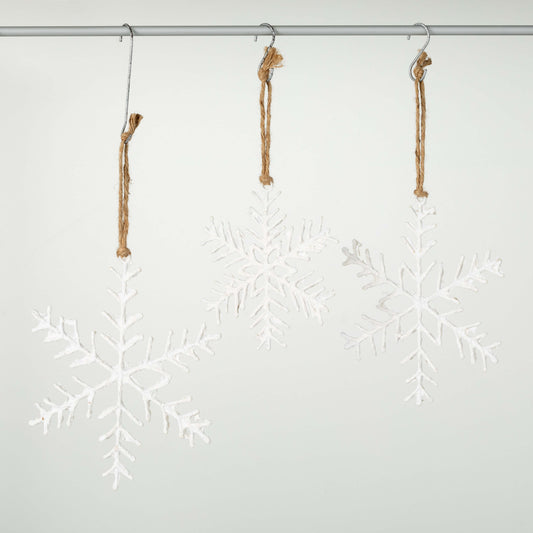 White Snowflake Ornament