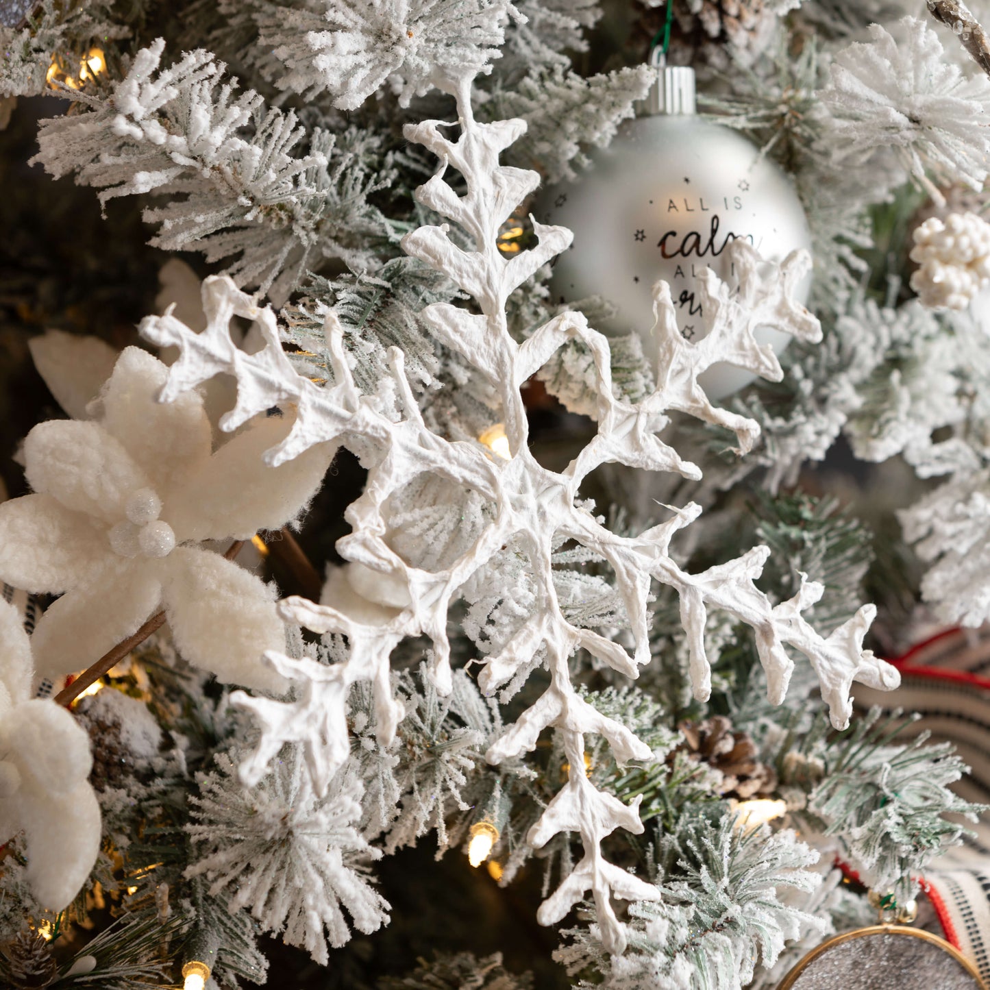 White Snowflake Ornament