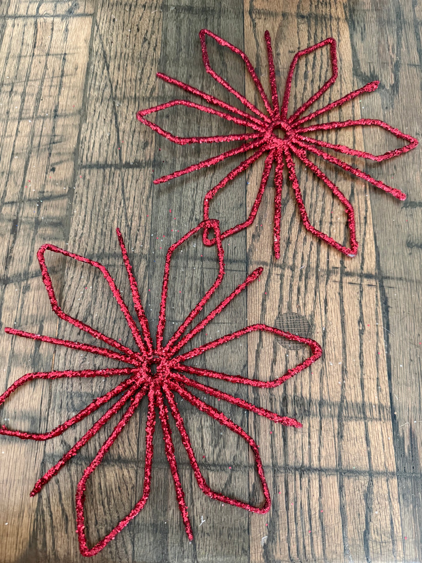 Red Glitter Snowflake