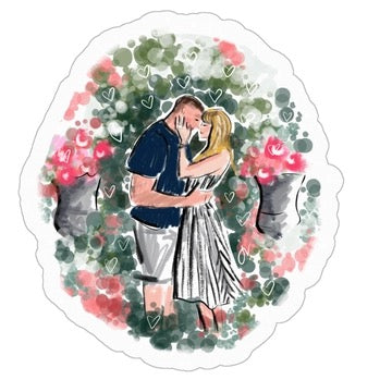 Tay and Trav are Engaged Sticker (Pre-Order)