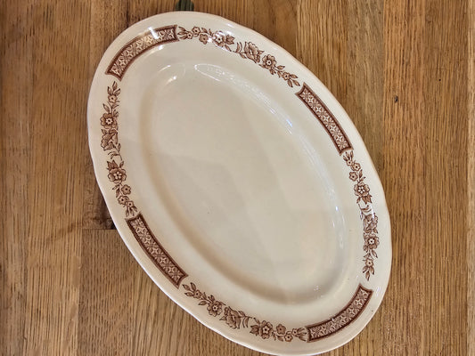 Vintage Plate, 1930s Alfred Meakin Staffordshire England, Fair Winds