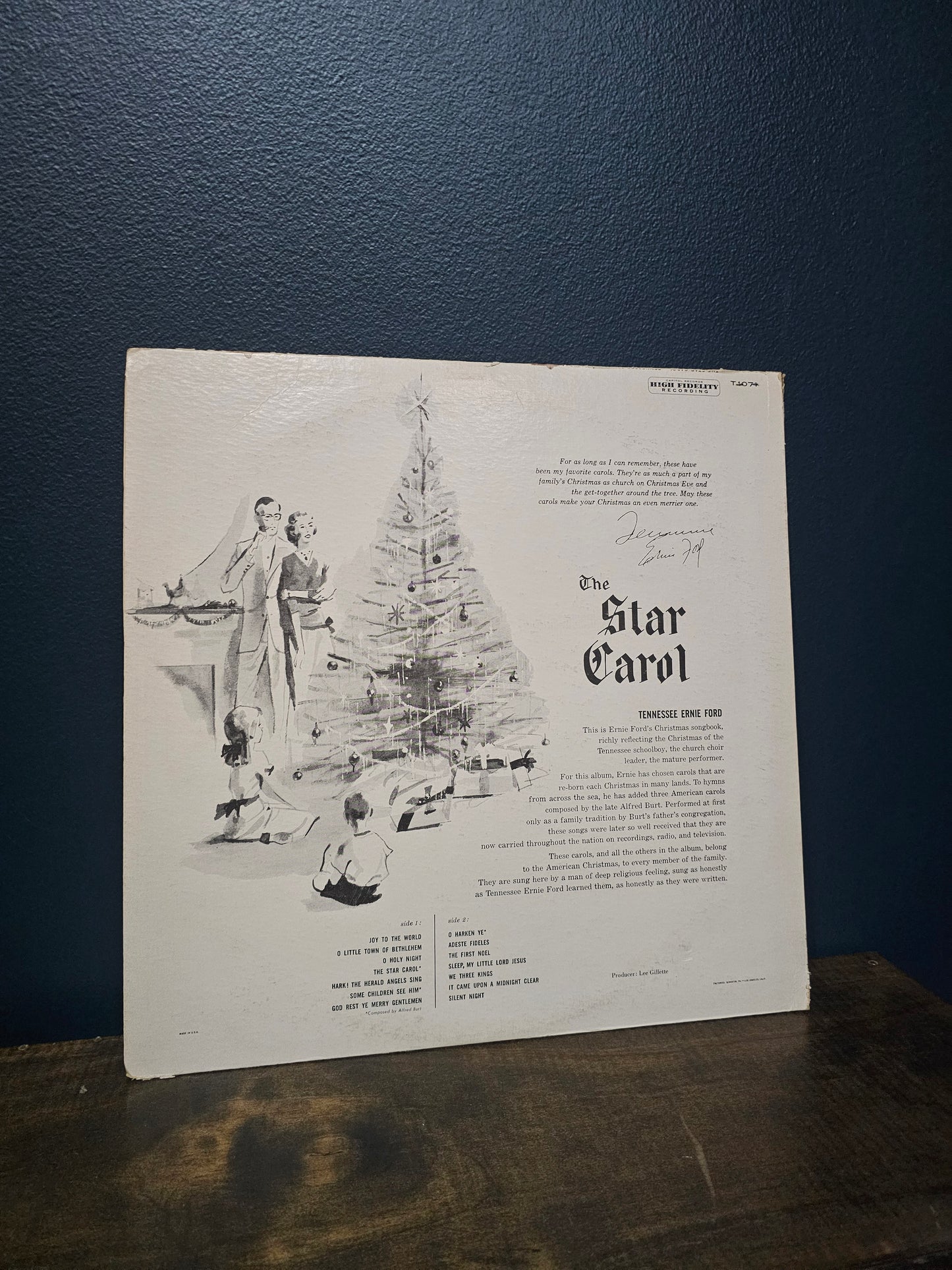 Vintage Christmas Vinyl, The Star Carol by Tennessee Ernie Ford