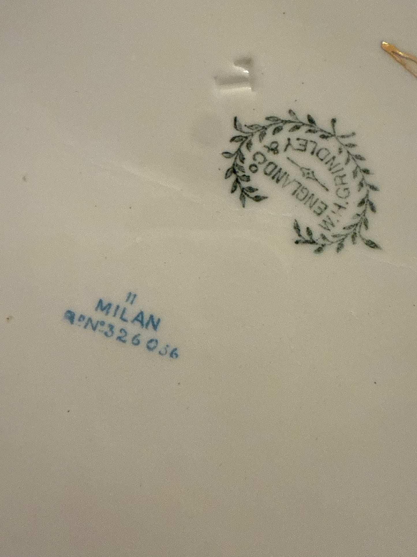 Vintage Bowl, "Milan" W.H. Grindley Co.  Made is England 1880s