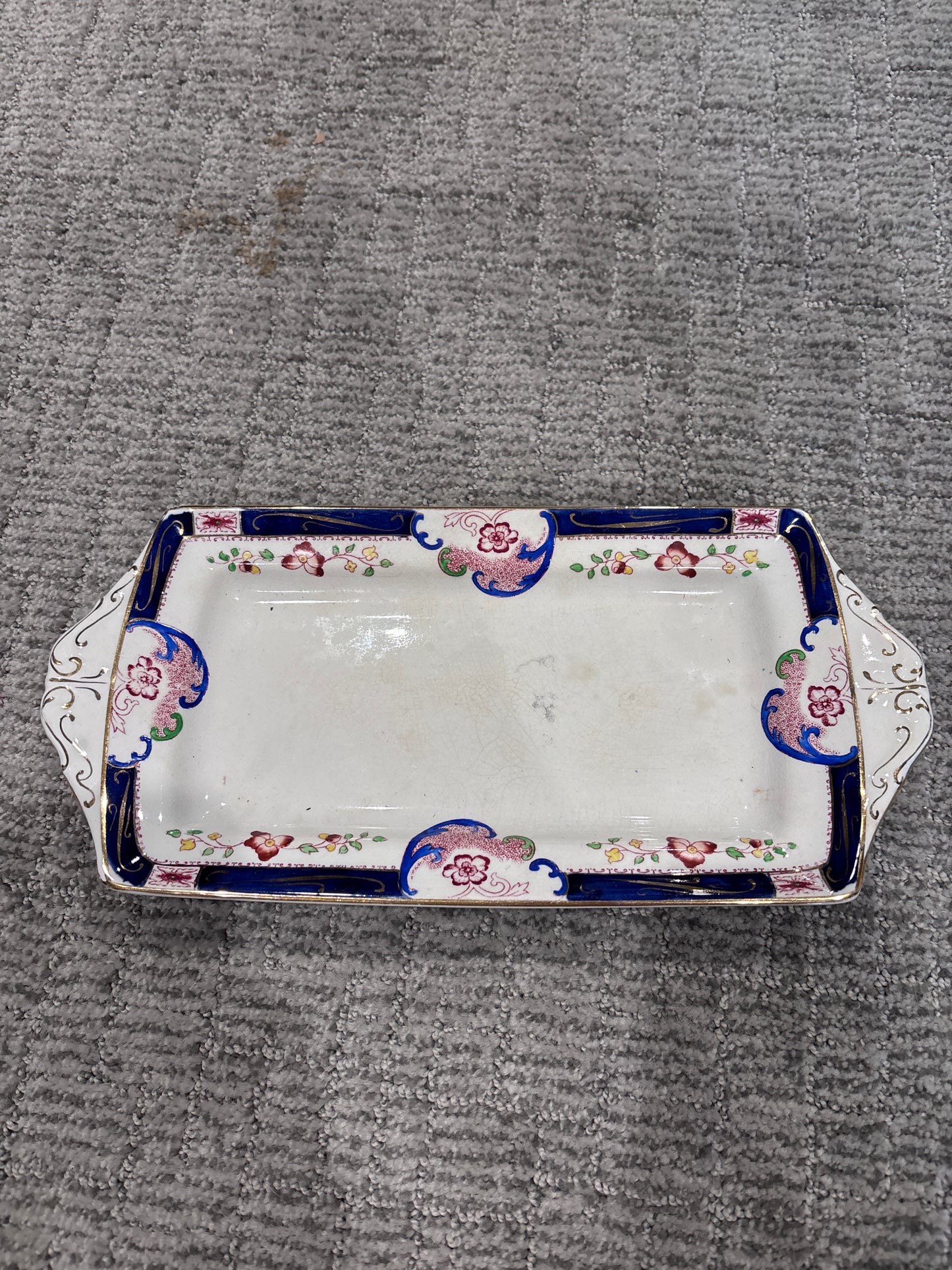 Sandwich Plate, Alfred Meakin Derby Design
