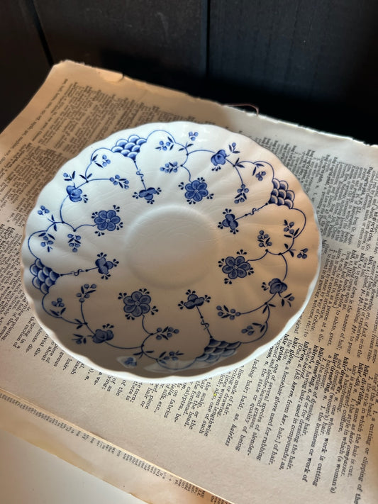 Vintage Plate, Blue and White Staffordshire