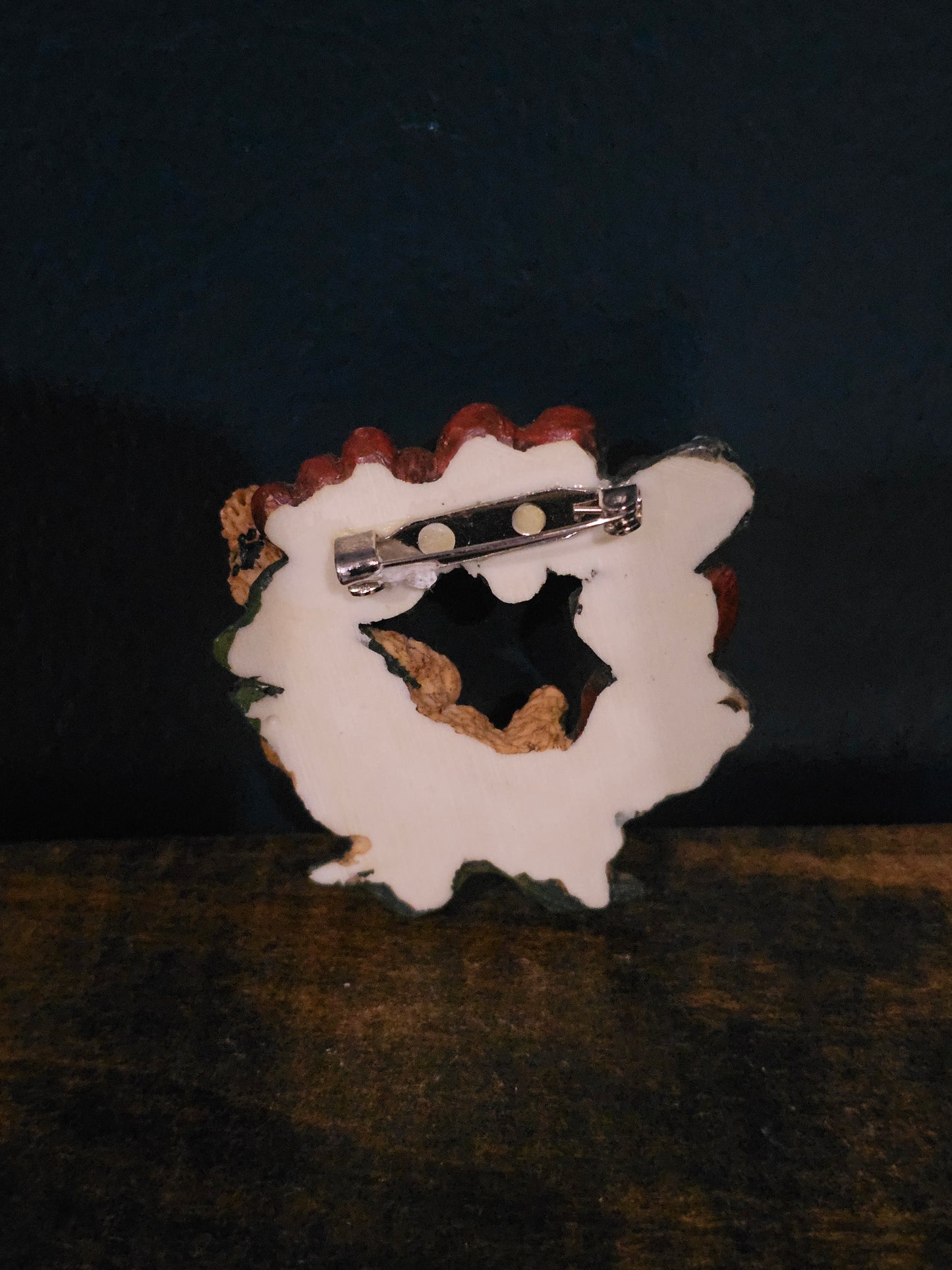 Vintage Brooch, 1990s Boyds Bears Simone in Heart Wreath