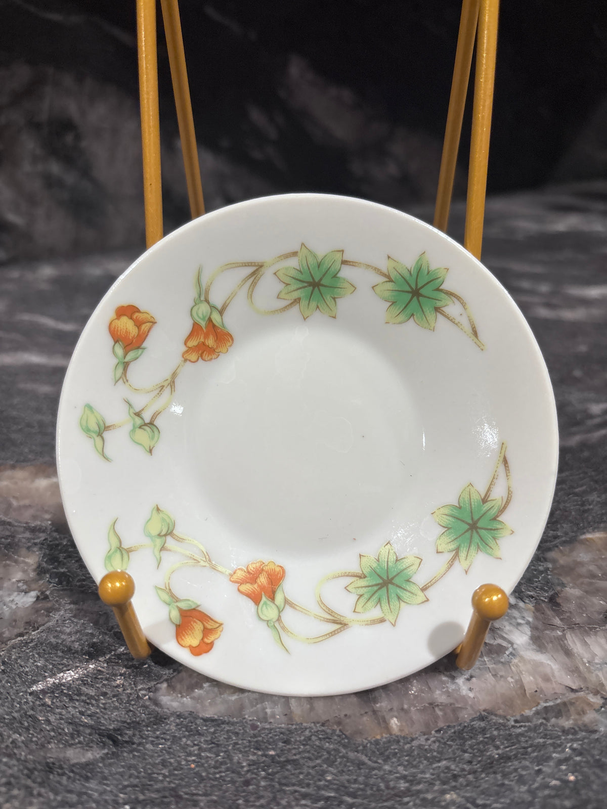 Vintage Teacup Saucer, "Tahoe", Toscany Japan 1980s
