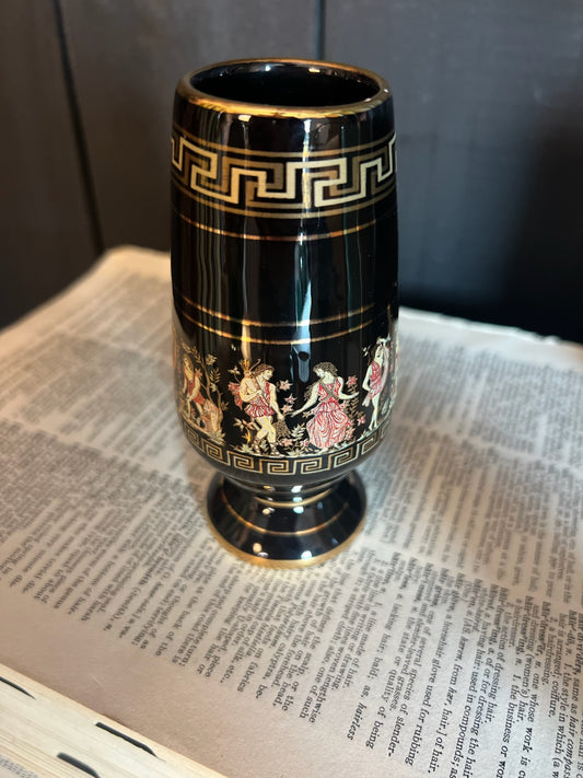 Black and Gold Greek Vase