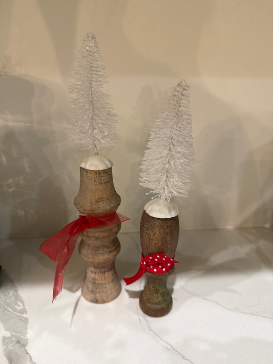 Vintage Wood Piece with Tree