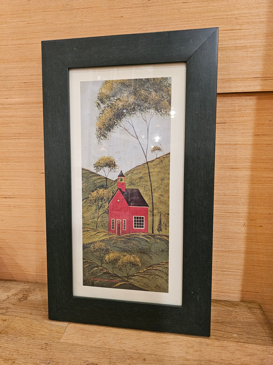 Vintage Barn Picture with Frame