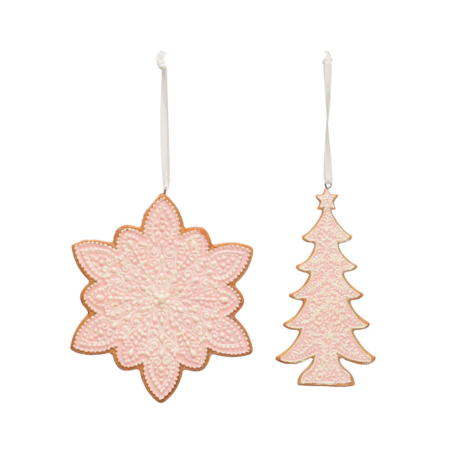 Resin Tree or Snowflake Cookie Ornament