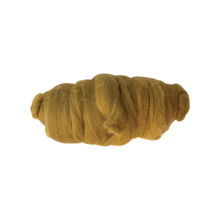 10 Yard Wool Felt Roving Yarn, Goldenrod