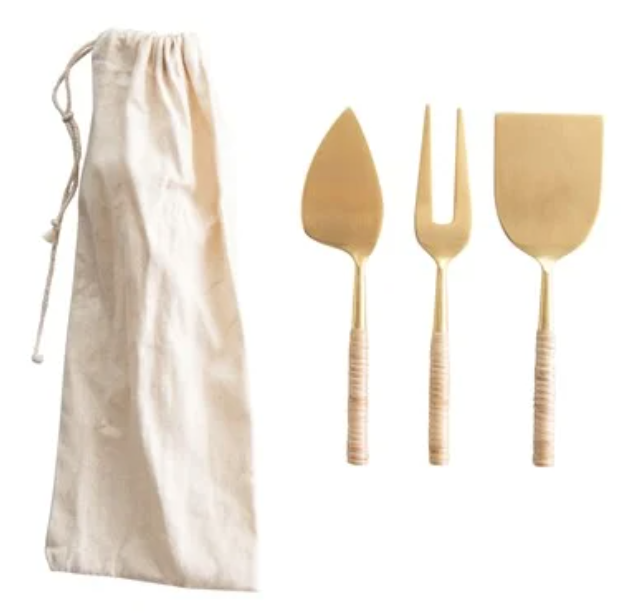 Kitchenware-Gold Cheese Servers