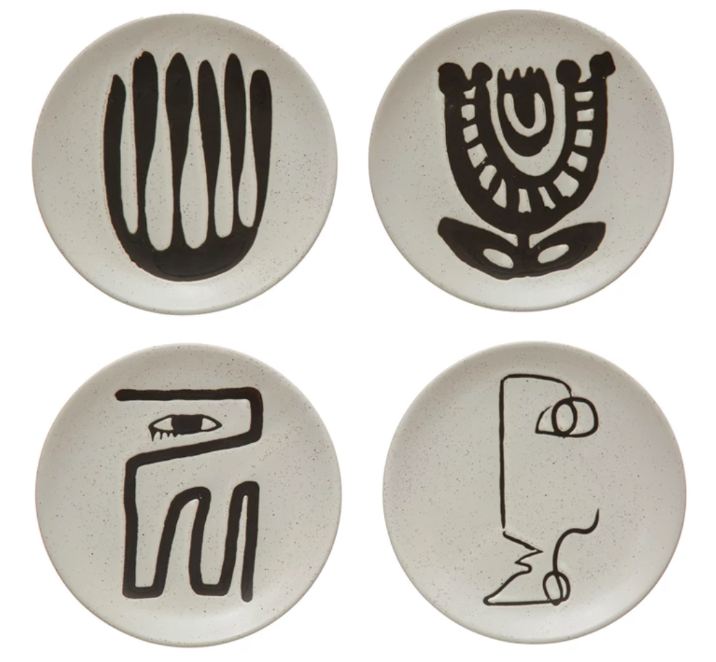 Kitchenware-Abstract Plates (Set of 4)