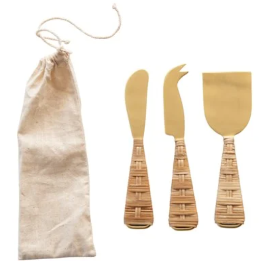 Kitchenware Cheese-spreaders with Wrapped Handles - Set of 3