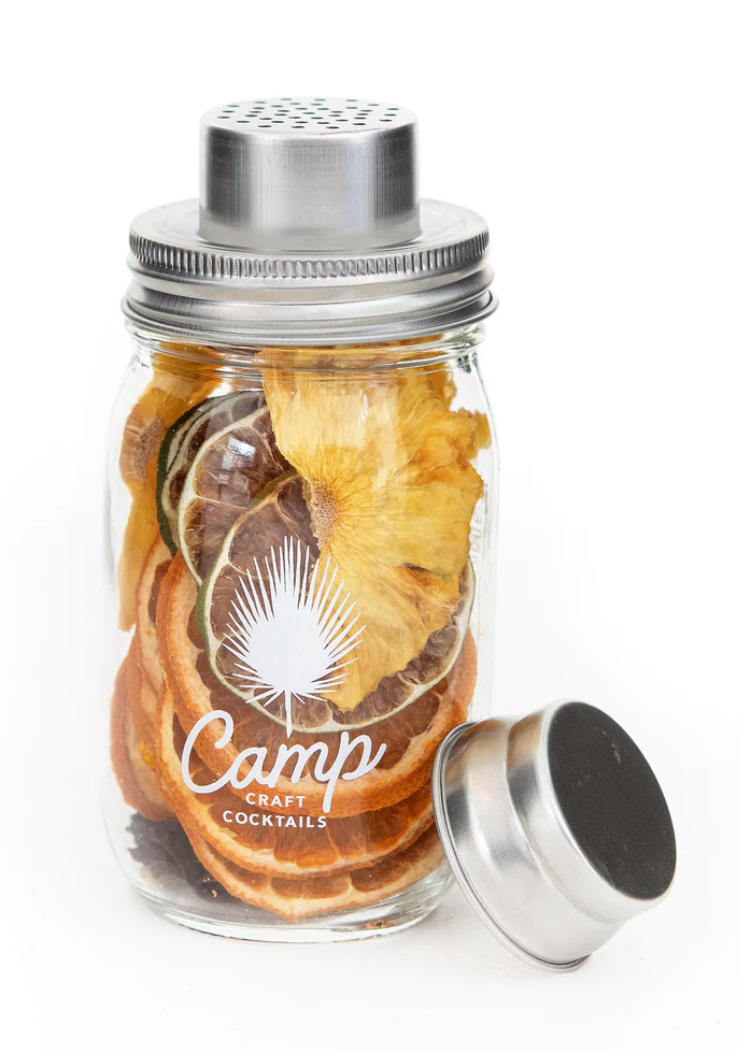 "Camp" Shaker and Strainer for Cocktail Kit