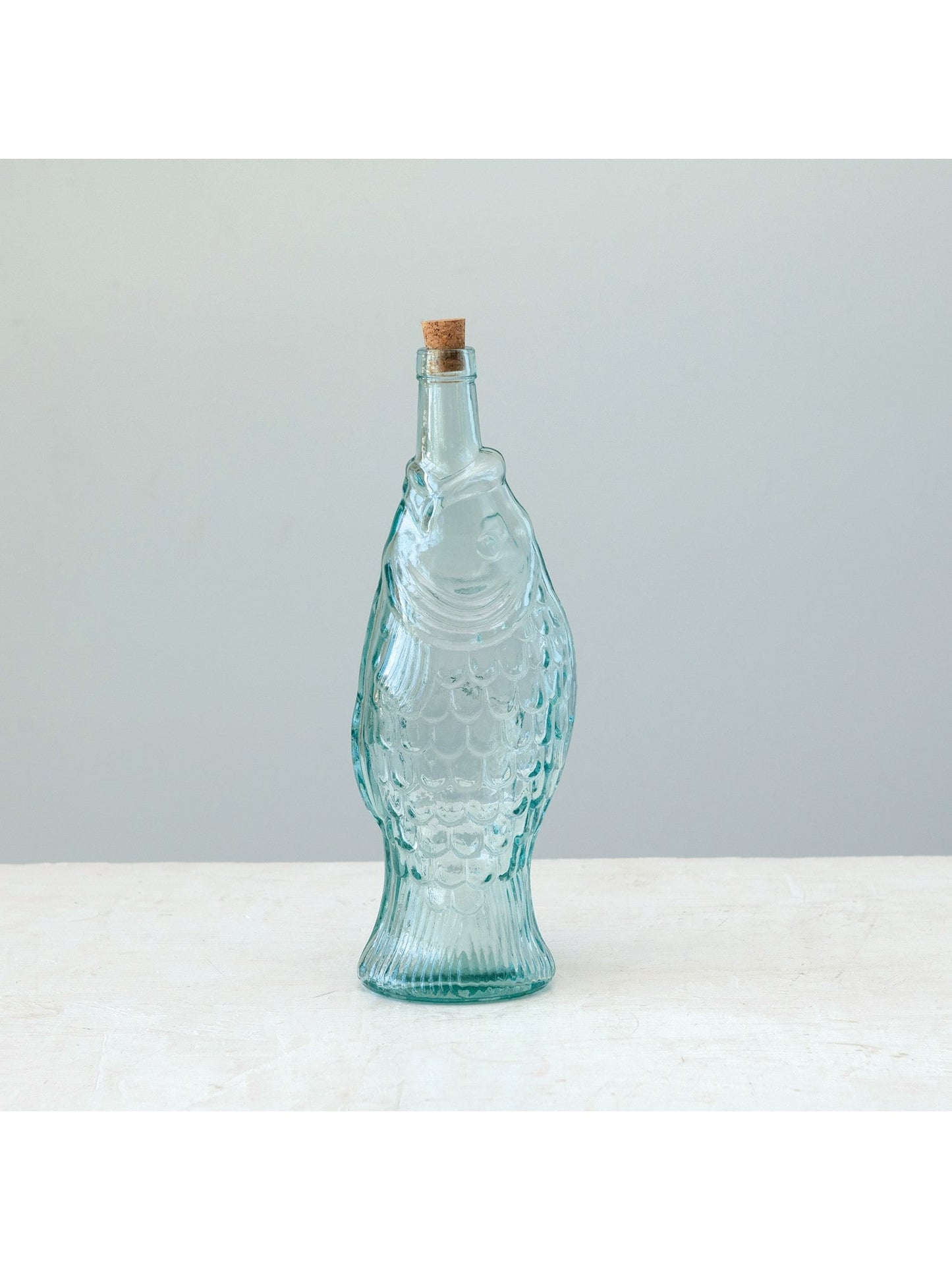 Recycled Glass Fish Bottle