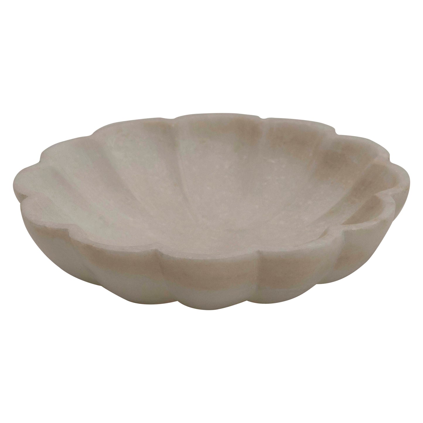 Decor-Carved Marble Flower Dish